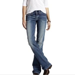 Daytrip Leo Boot Cut Low Rise Jeans With Rhinestones And Embroidery Detail Sz 29